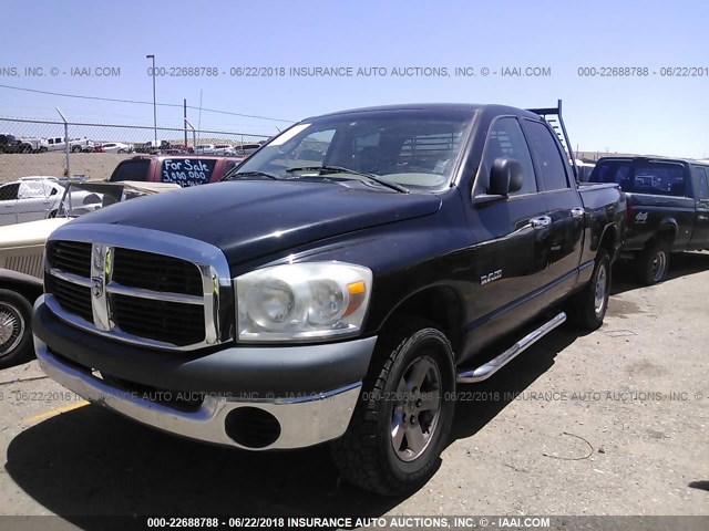 1D7HU18N88J126941 - 2008 DODGE RAM 1500 ST/SLT BLACK photo 2