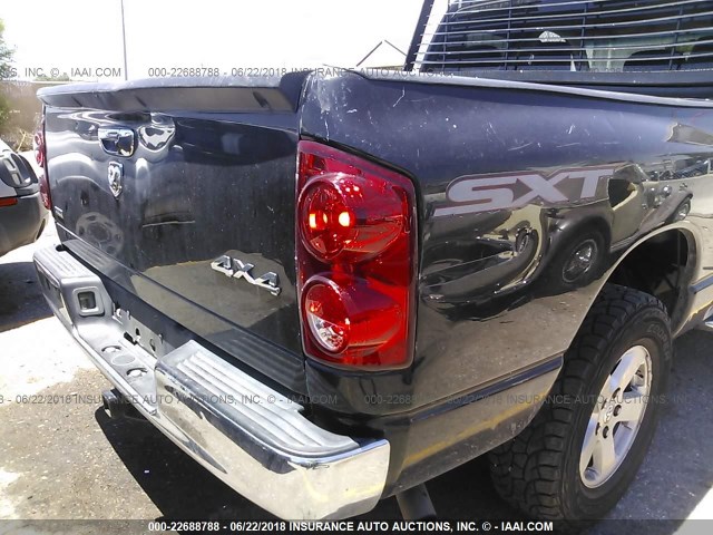 1D7HU18N88J126941 - 2008 DODGE RAM 1500 ST/SLT BLACK photo 6