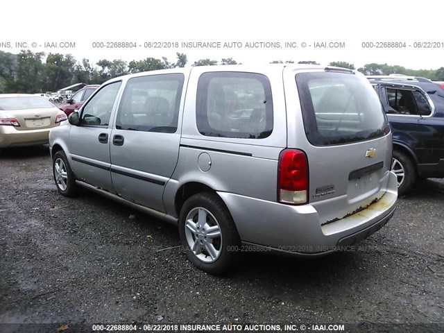 1GNDV03L15D174093 - 2005 CHEVROLET UPLANDER SILVER photo 3