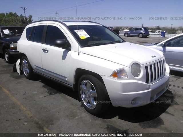 1J8FF57W67D169760 - 2007 JEEP COMPASS LIMITED WHITE photo 1