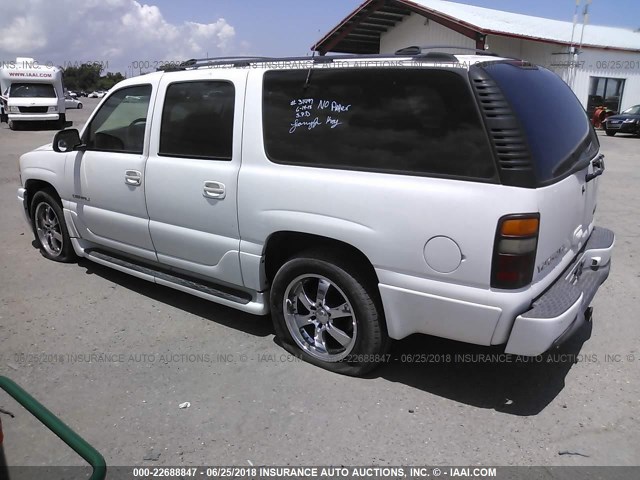 1GKFK66U01J180551 - 2001 GMC DENALI XL K1500 WHITE photo 3