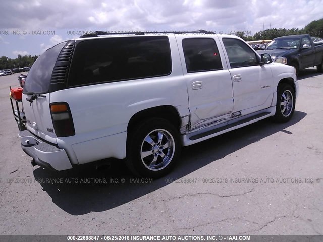 1GKFK66U01J180551 - 2001 GMC DENALI XL K1500 WHITE photo 4