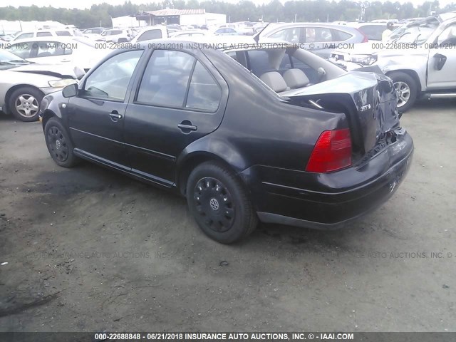 3VWRK69M63M007432 - 2003 VOLKSWAGEN JETTA GL BLACK photo 3