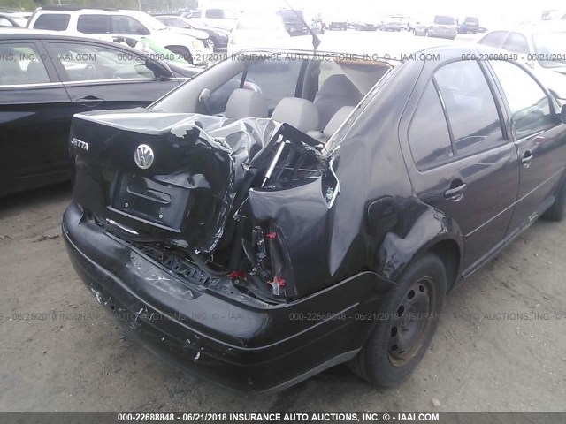 3VWRK69M63M007432 - 2003 VOLKSWAGEN JETTA GL BLACK photo 6