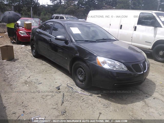 1G2ZF58B374216473 - 2007 PONTIAC G6 VALUE LEADER/BASE BLACK photo 1