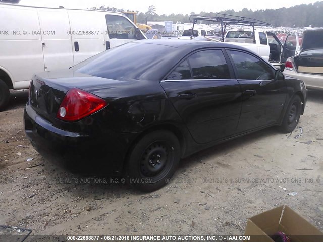 1G2ZF58B374216473 - 2007 PONTIAC G6 VALUE LEADER/BASE BLACK photo 4