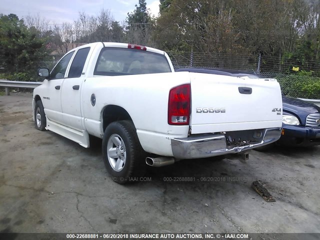 3D7HA18N02G146005 - 2002 DODGE RAM 1500 WHITE photo 3