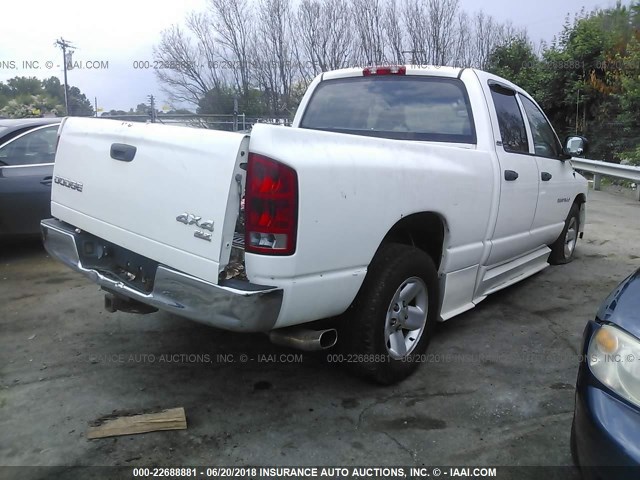 3D7HA18N02G146005 - 2002 DODGE RAM 1500 WHITE photo 4