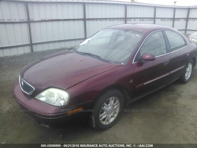 1MEFM55S35A612067 - 2005 MERCURY SABLE LS PREMIUM RED photo 2