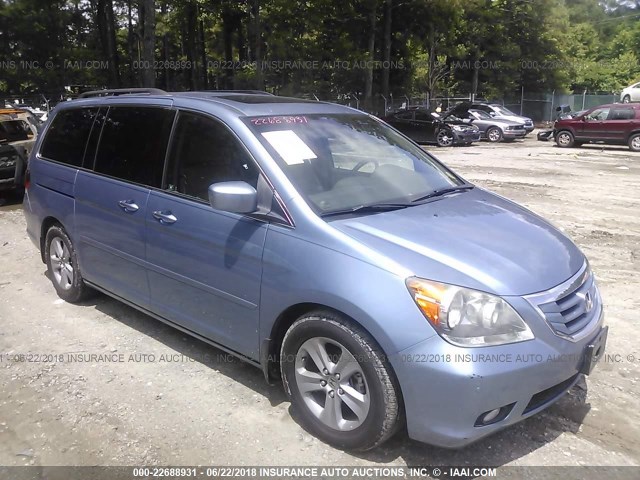 5FNRL38919B017987 - 2009 HONDA ODYSSEY TOURING BLUE photo 1