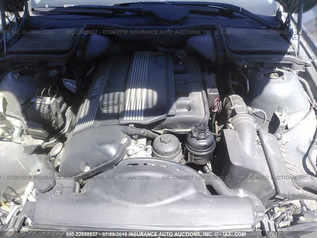 WBADT43481GX22112 - 2001 BMW 525 I AUTOMATIC GRAY photo 10