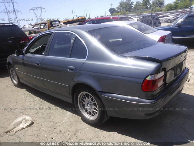 WBADT43481GX22112 - 2001 BMW 525 I AUTOMATIC GRAY photo 3