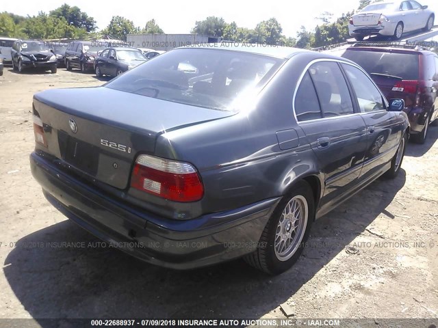 WBADT43481GX22112 - 2001 BMW 525 I AUTOMATIC GRAY photo 4