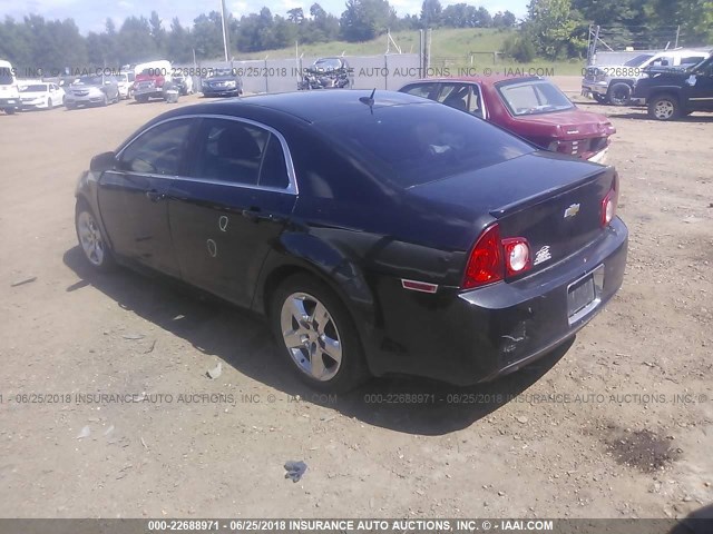 1G1ZB5EB0AF307989 - 2010 CHEVROLET MALIBU LS BLACK photo 3