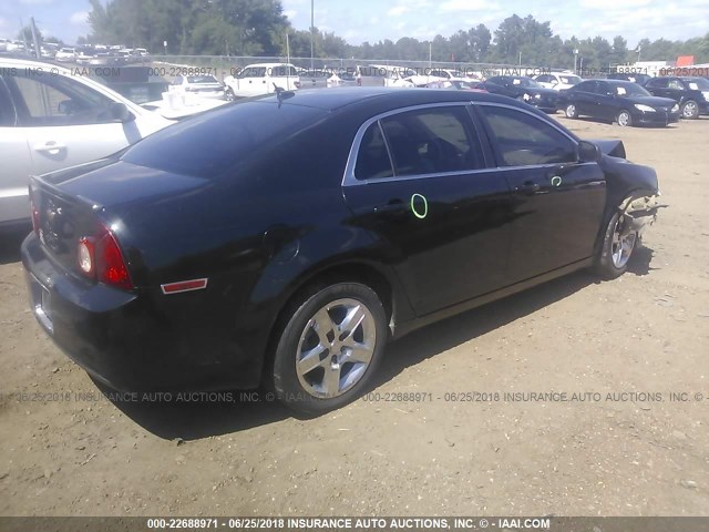 1G1ZB5EB0AF307989 - 2010 CHEVROLET MALIBU LS BLACK photo 4