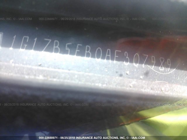 1G1ZB5EB0AF307989 - 2010 CHEVROLET MALIBU LS BLACK photo 9