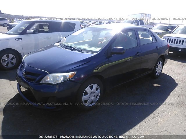 5YFBU4EE6DP214138 - 2013 TOYOTA COROLLA S/LE BLUE photo 2