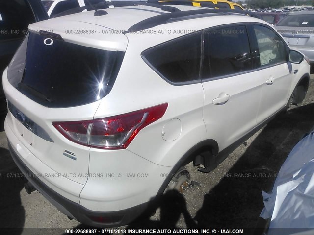 1FMCU9H94DUA40312 - 2013 FORD ESCAPE SEL WHITE photo 4