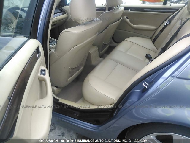 WBAET37453NJ34420 - 2003 BMW 325 I BLUE photo 8