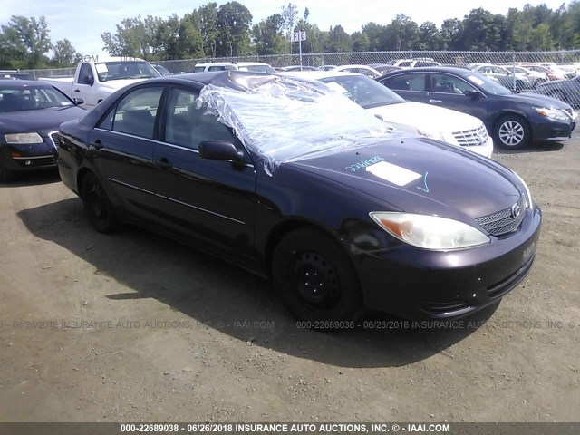 4T1BE30K32U552421 - 2002 TOYOTA CAMRY LE/XLE/SE Qara foto 1