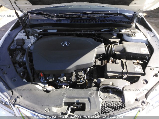 19UUB2F55FA005533 - 2015 ACURA TLX TECH WHITE photo 10