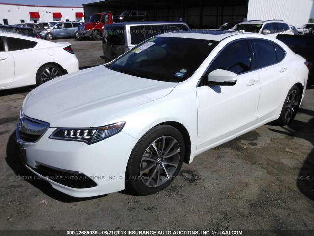 19UUB2F55FA005533 - 2015 ACURA TLX TECH WHITE photo 2