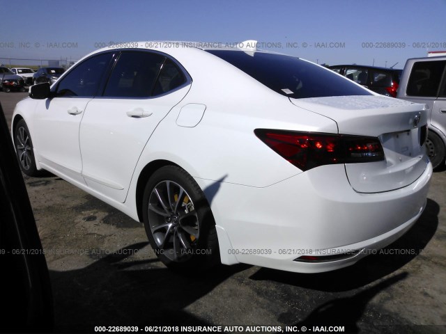 19UUB2F55FA005533 - 2015 ACURA TLX TECH WHITE photo 3