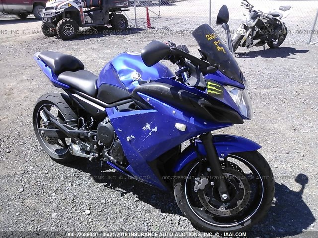 JYARJ18E6AA005785 - 2010 YAMAHA FZ6 R BLUE photo 1