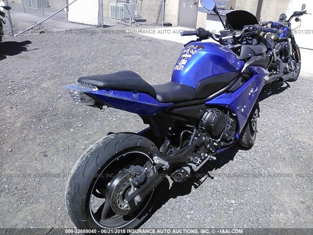 JYARJ18E6AA005785 - 2010 YAMAHA FZ6 R BLUE photo 4