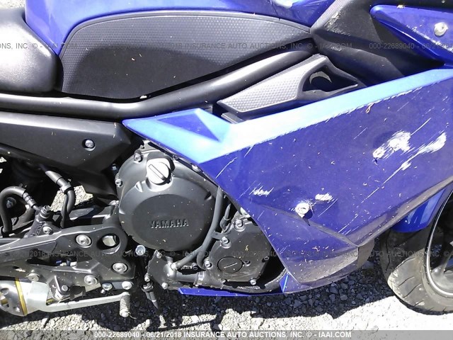 JYARJ18E6AA005785 - 2010 YAMAHA FZ6 R BLUE photo 8