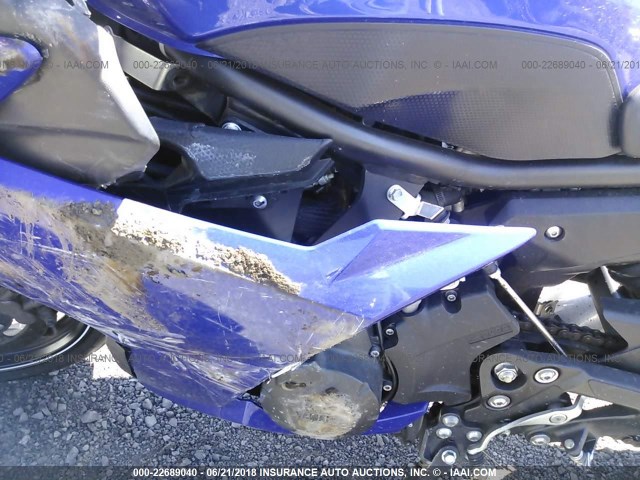 JYARJ18E6AA005785 - 2010 YAMAHA FZ6 R BLUE photo 9