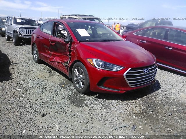 5NPD84LF0HH190723 - 2017 HYUNDAI ELANTRA SE/VALUE/LIMITED RED photo 1