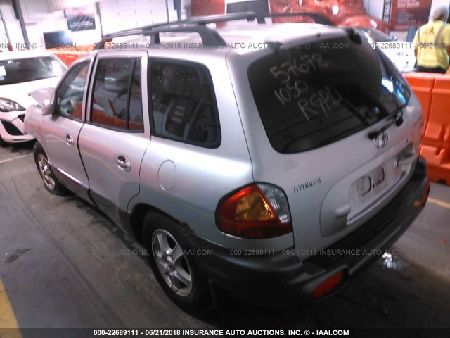 KM8SC13D72U200871 - 2002 HYUNDAI SANTA FE GLS/LX SILVER photo 3