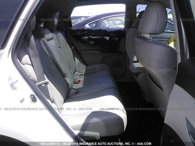 4T3BA3BB5BU019860 - 2011 TOYOTA VENZA WHITE photo 8