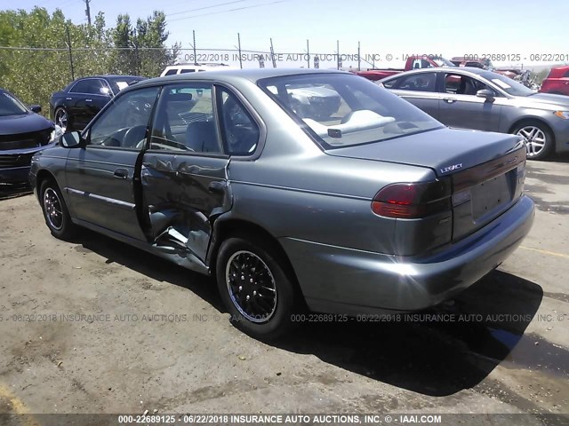 4S3BD4358T7203905 - 1996 SUBARU LEGACY L GREEN photo 3