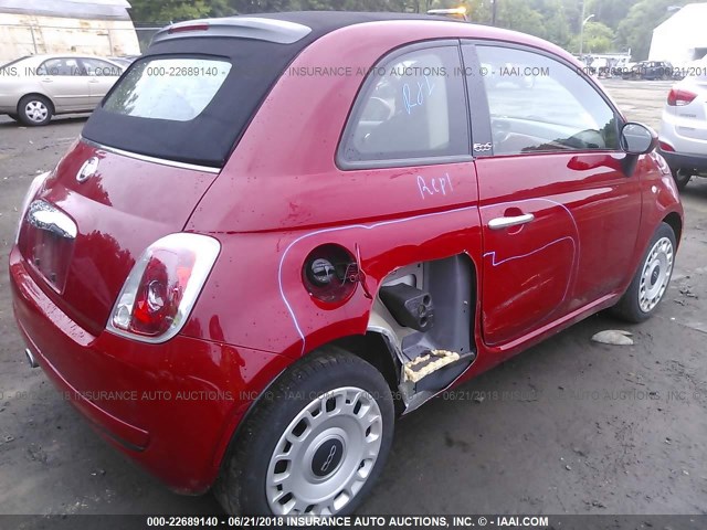 3C3CFFDR3CT343906 - 2012 FIAT 500 POP RED photo 6