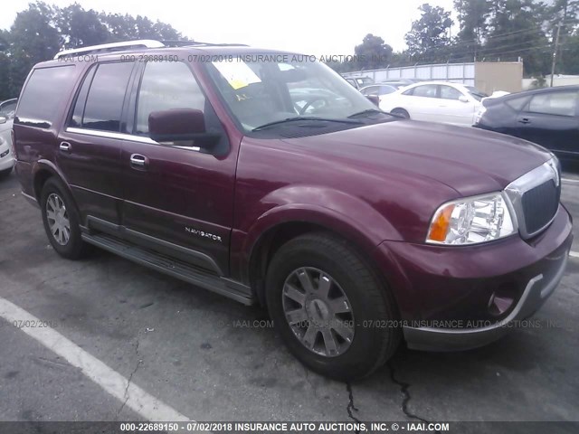 5LMFU27R34LJ34223 - 2004 LINCOLN NAVIGATOR 勃艮第红 照片 1