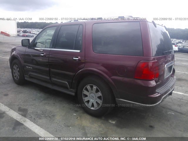 5LMFU27R34LJ34223 - 2004 LINCOLN NAVIGATOR 勃艮第红 照片 3