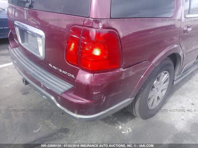 5LMFU27R34LJ34223 - 2004 LINCOLN NAVIGATOR 勃艮第红 照片 6