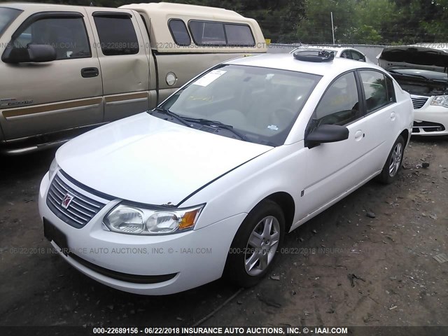 1G8AJ55F47Z175671 - 2007 SATURN ION LEVEL 2 WHITE photo 2