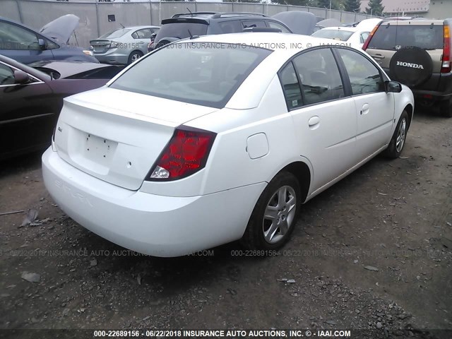 1G8AJ55F47Z175671 - 2007 SATURN ION LEVEL 2 WHITE photo 4