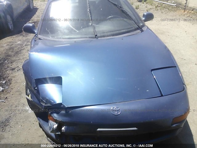 JT2SW21N0M0013441 - 1991 TOYOTA MR2 SPORT ROOF BLUE photo 10