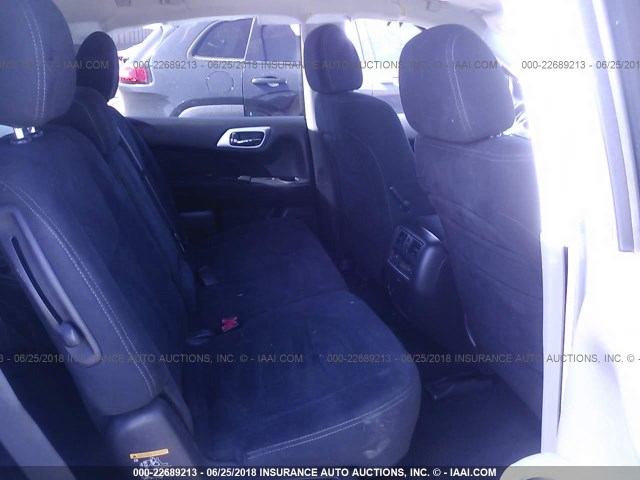 5N1AR2MN1DC619704 - 2013 NISSAN PATHFINDER S/SV/SL/PLATINUM 银色 照片 8