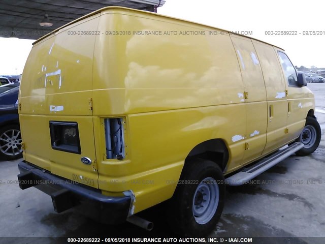 1FTNE2EW3DDA46520 - 2013 FORD ECONOLINE E250 VAN YELLOW photo 4