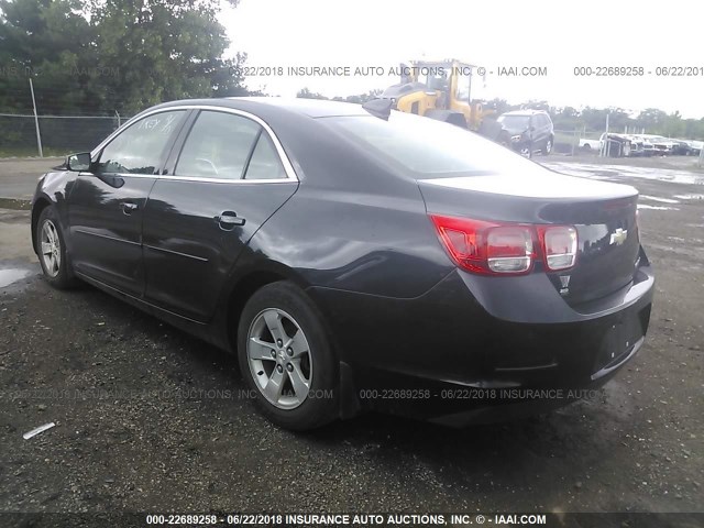 1G11B5SL0FF169775 - 2015 CHEVROLET MALIBU LS BLACK photo 3