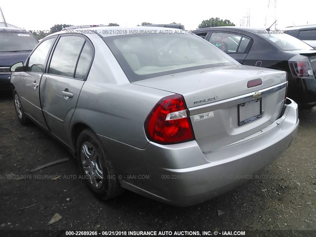 1G1ZS58F67F311097 - 2007 CHEVROLET MALIBU LS SILVER photo 3