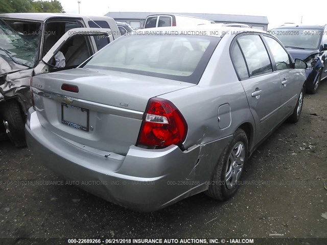 1G1ZS58F67F311097 - 2007 CHEVROLET MALIBU LS SILVER photo 4