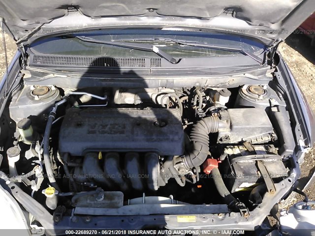 2T1KR32E26C618668 - 2006 TOYOTA COROLLA MATRIX XR GRAY photo 10