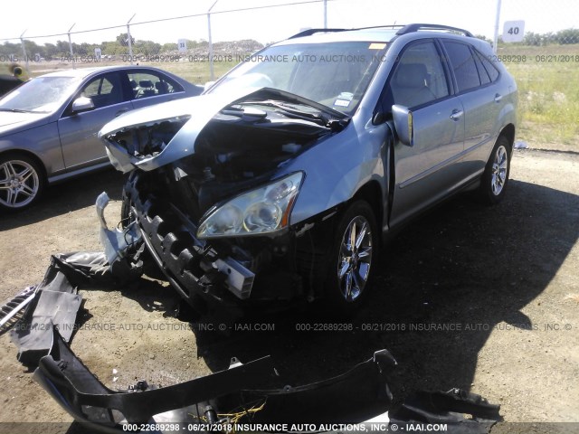 2T2GK31U48C036881 - 2008 LEXUS RX 350 BLUE photo 2