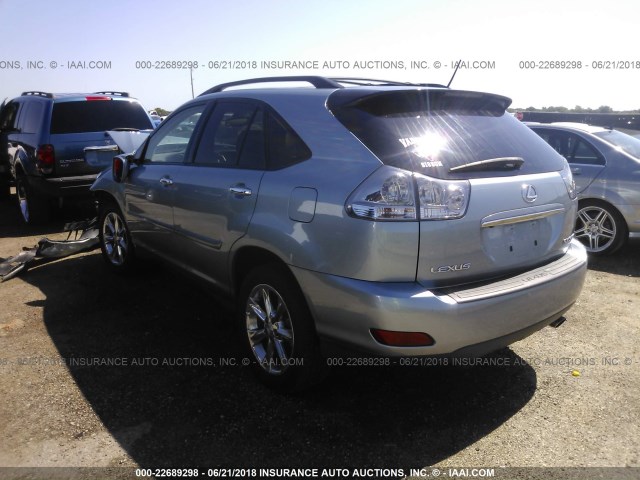 2T2GK31U48C036881 - 2008 LEXUS RX 350 BLUE photo 3